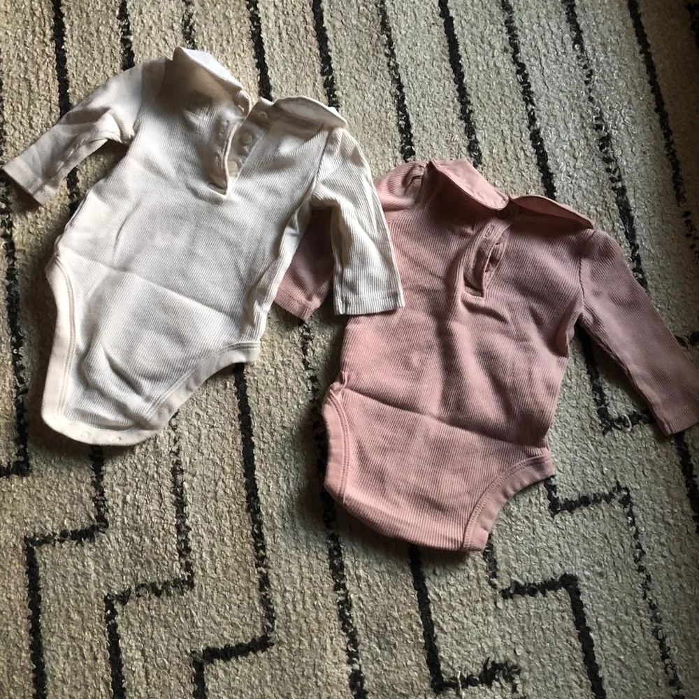 Baby Gap ribbed Peter Pan collar onesie